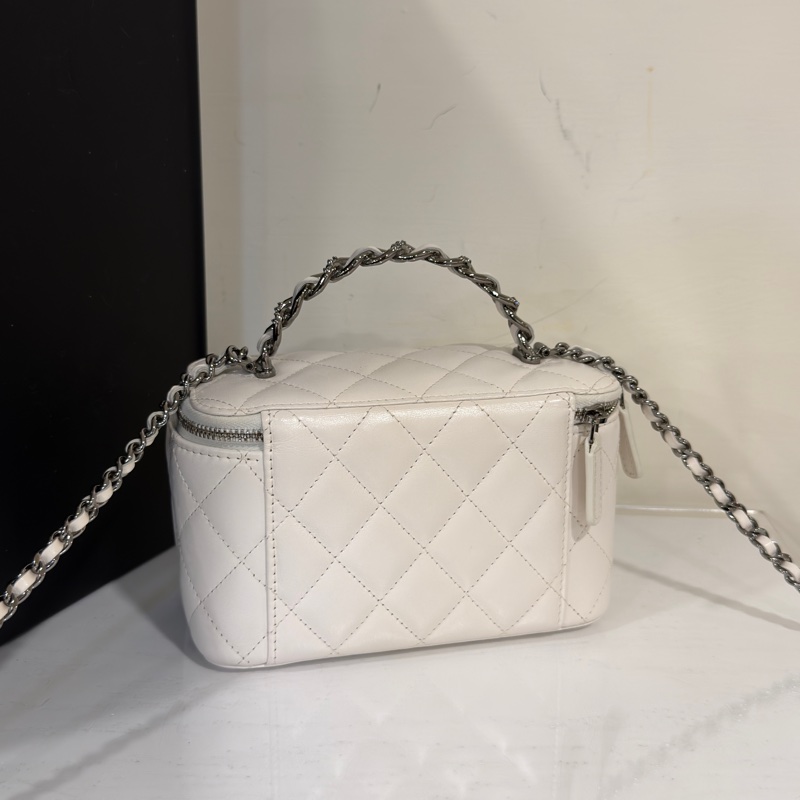 #閒置帶膜✨ #全配 香奈兒白銀手柄長盒子 芯片款 #白雪公主👸-4