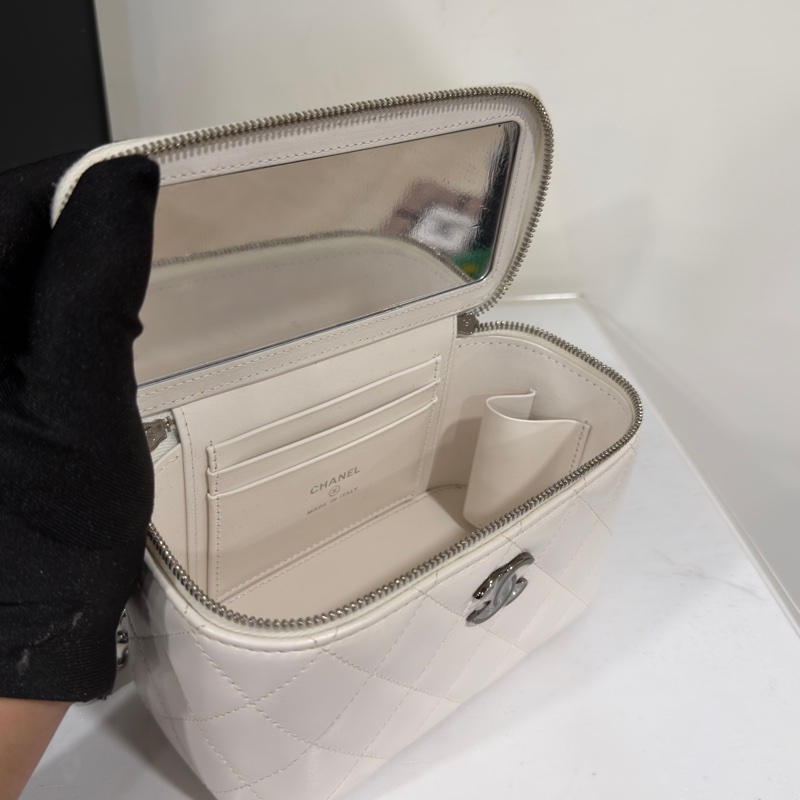 #閒置帶膜✨ #全配 香奈兒白銀手柄長盒子 芯片款 #白雪公主👸-10