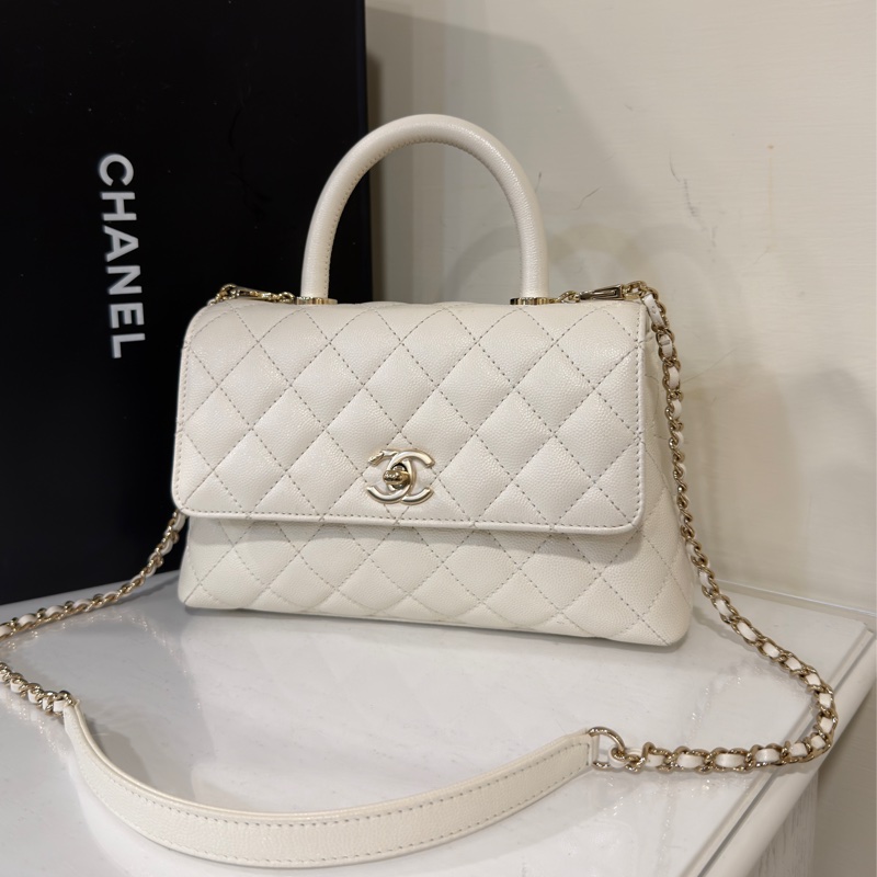 #離櫃閒置現省🔟多萬 #全配 #荔枝皮 香奈兒白金CocoHandle 24cm-3