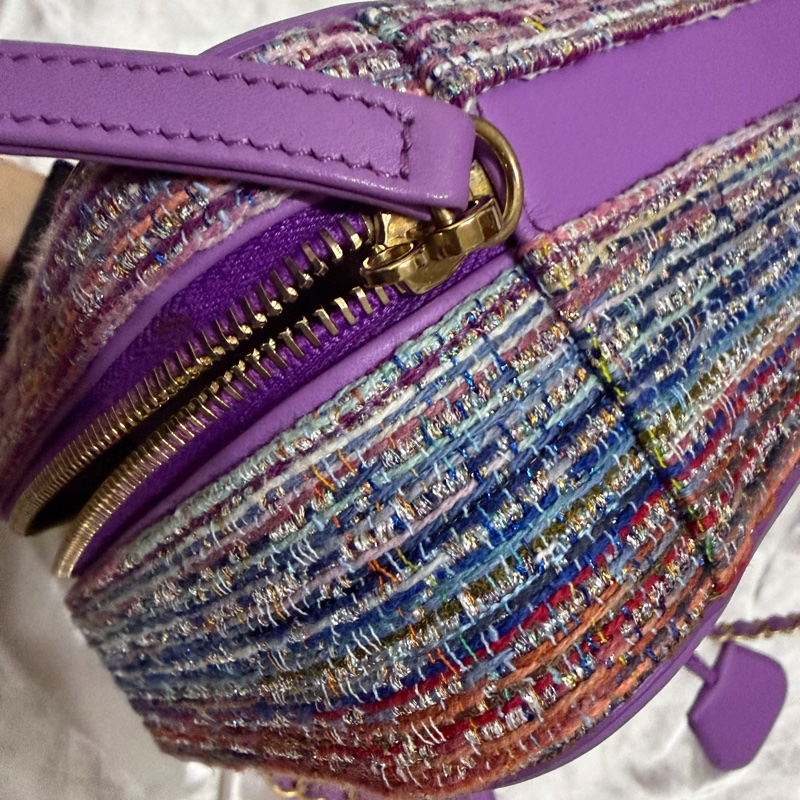CHANEL 紫色毛呢箱包-8