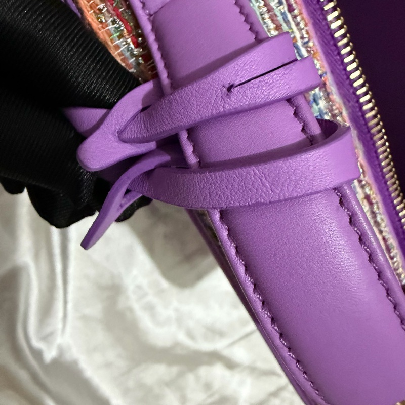 CHANEL 紫色毛呢箱包-34