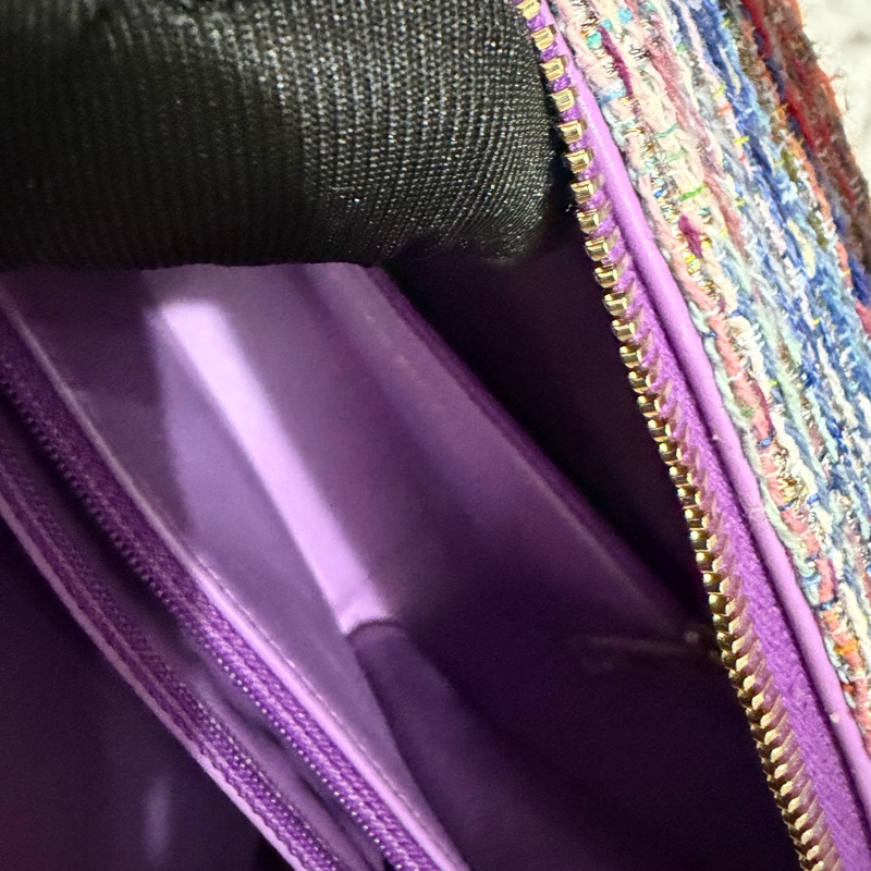 CHANEL 紫色毛呢箱包-44