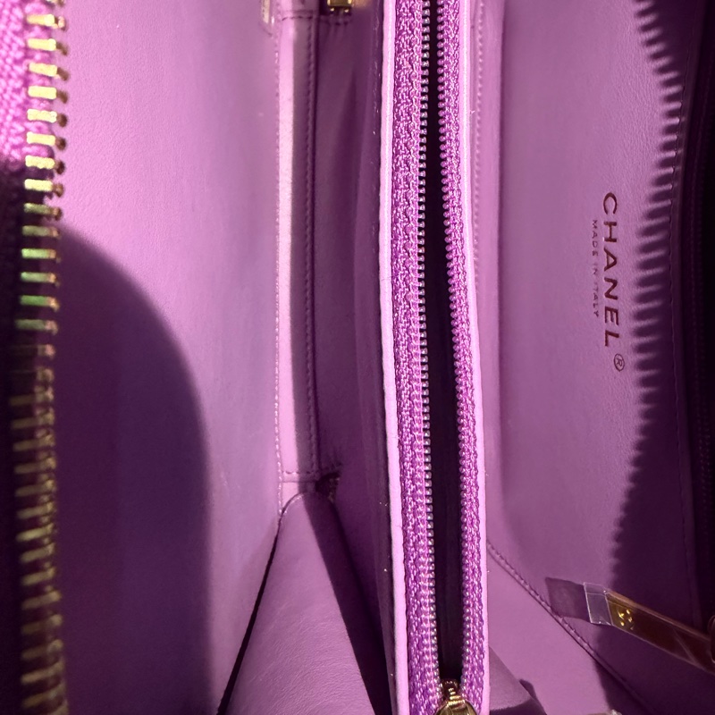 CHANEL 紫色毛呢箱包-47