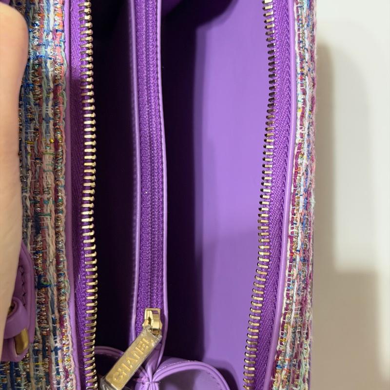 CHANEL 紫色毛呢箱包-50