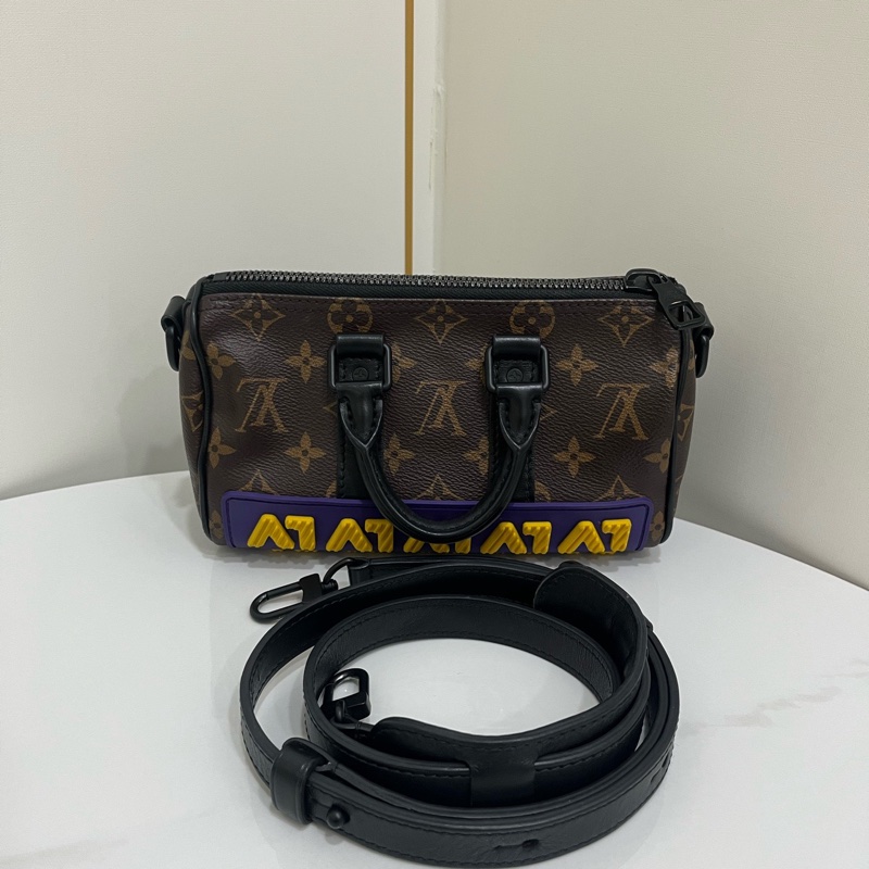 LV/路易威登 keepall xs 限量秀款湖人配色 25年芯片款 男女同款-1