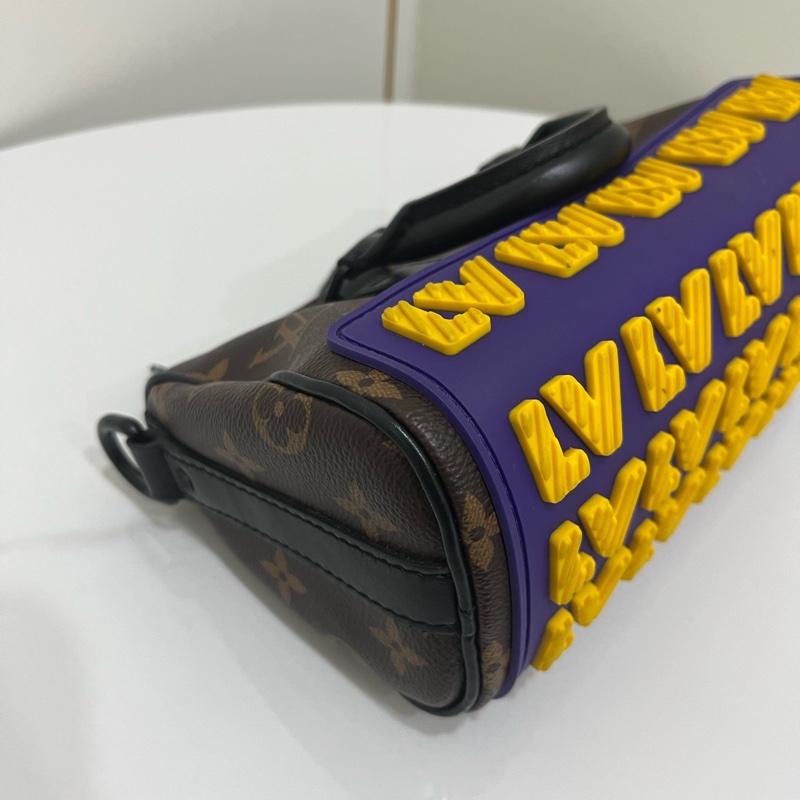 LV/路易威登 keepall xs 限量秀款湖人配色 25年芯片款 男女同款-5