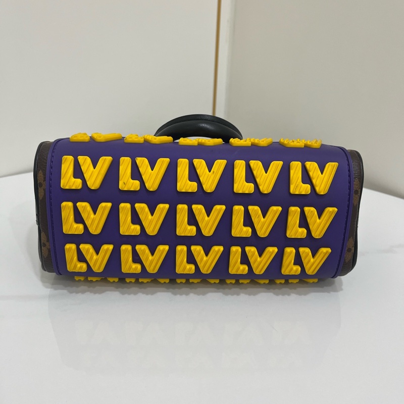 LV/路易威登 keepall xs 限量秀款湖人配色 25年芯片款 男女同款-6