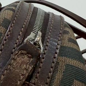 fendi vintage zucca 胡桃木 老花 長棍 法棍包 手提包 肩背包 側背包-22