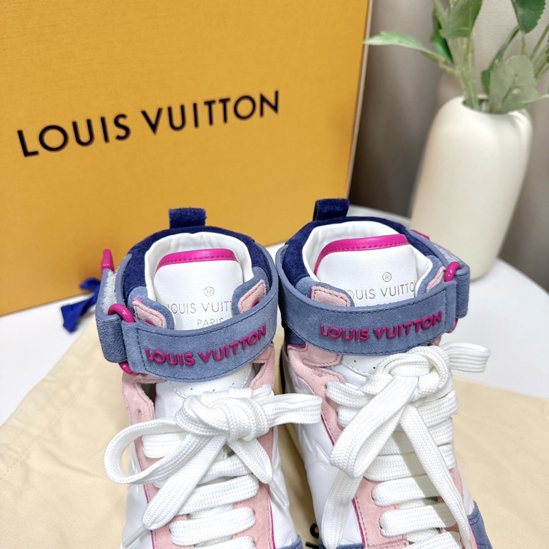 閒置新 Lv路易威登 休閒高幫鞋 36碼 閒置 未使用 有塵袋鞋盒-3