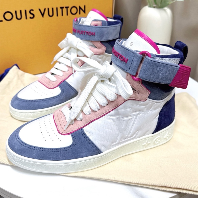 閒置新 Lv路易威登 休閒高幫鞋 36碼 閒置 未使用 有塵袋鞋盒-8