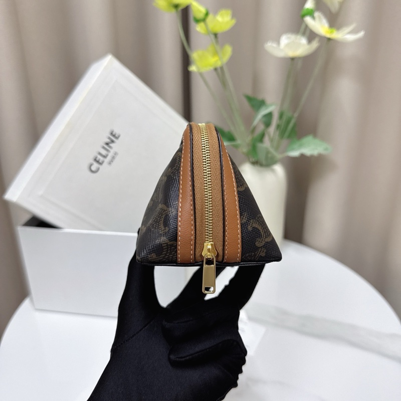 閒置999新 Celine 凱旋門化妝包 手拿包 尺寸15*8*8.5cm 有盒子-2