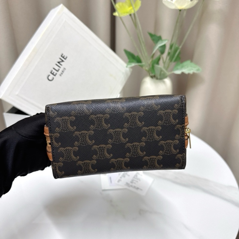 閒置999新 Celine 凱旋門化妝包 手拿包 尺寸15*8*8.5cm 有盒子-3