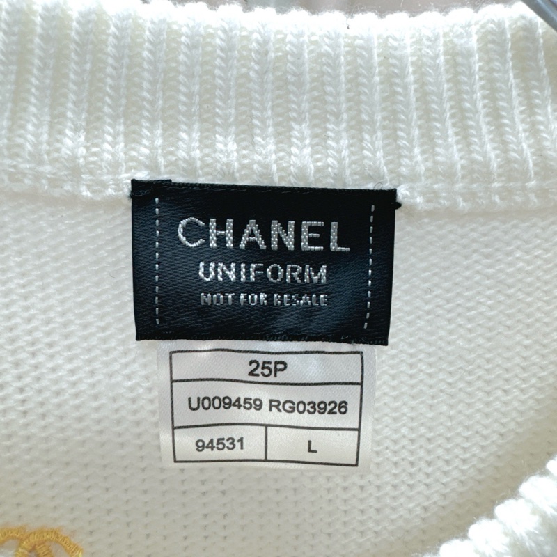 Chanel Uniform系列 彩色刺繡logo開衫 L碼 肩寬38 胸圍94-2