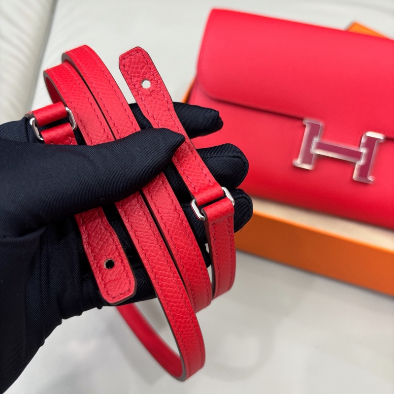🌈Hermes❤️Constance to go❤️S3心紅色琺瑯扣❤️全新閑置🌈全套有單🌈Epsom皮🌟愛馬仕🌟-6