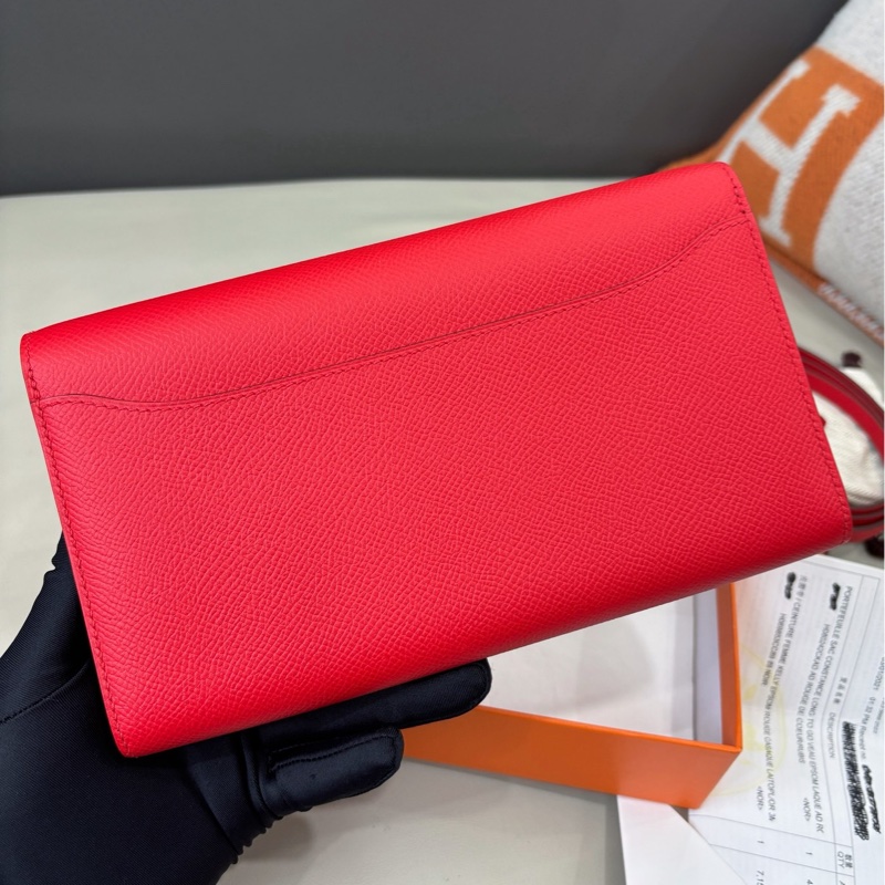 🌈Hermes❤️Constance to go❤️S3心紅色琺瑯扣❤️全新閑置🌈全套有單🌈Epsom皮🌟愛馬仕🌟-7