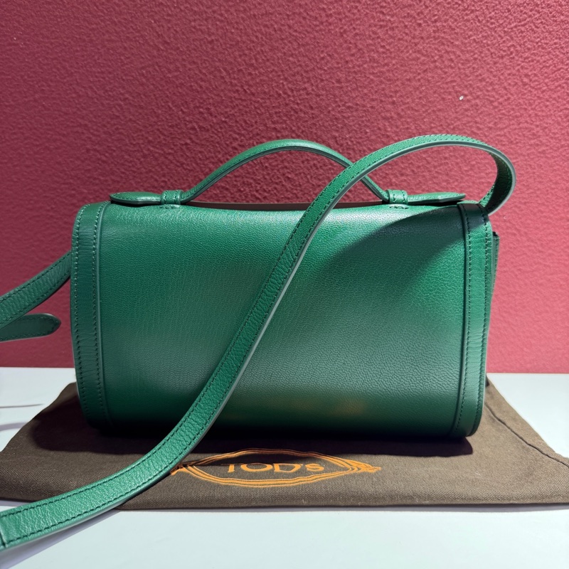 閒置新 TOD'S 春夏T 105804 TIMELESS迷你真皮時尚斜挎單肩包手提包女包 尺寸22x9x14cm。-3