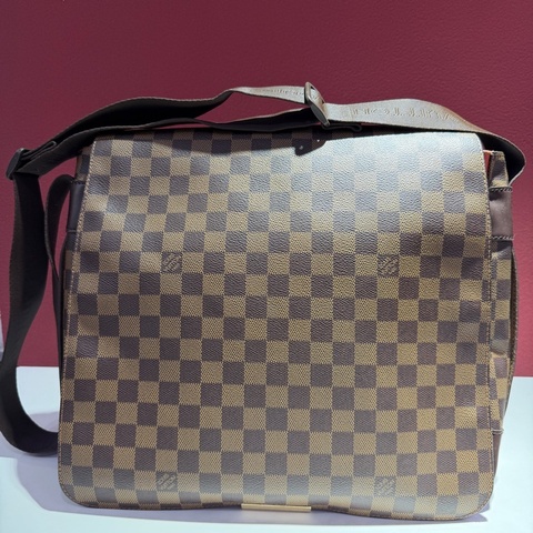 LV 路易威登 格子 單肩包 男款 尺寸：34x10x30cm無附件