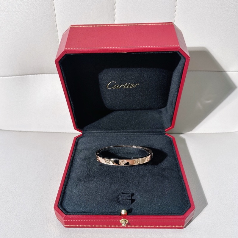 Cartier卡地亞 love系列 寬版玫瑰金手鐲,17 號 第四代,2016 年購入-1