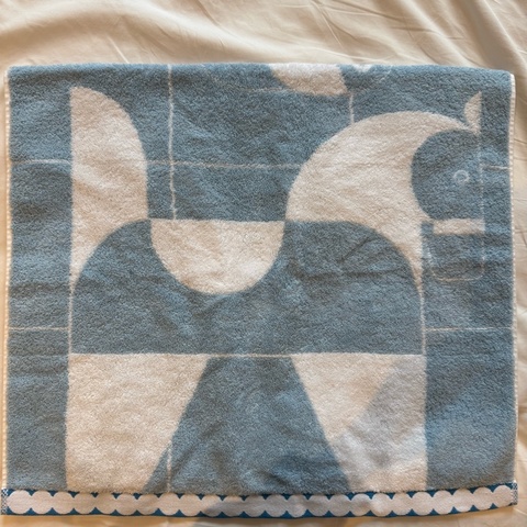 💖Hermes 寶寶毛巾 全新💖 藍色