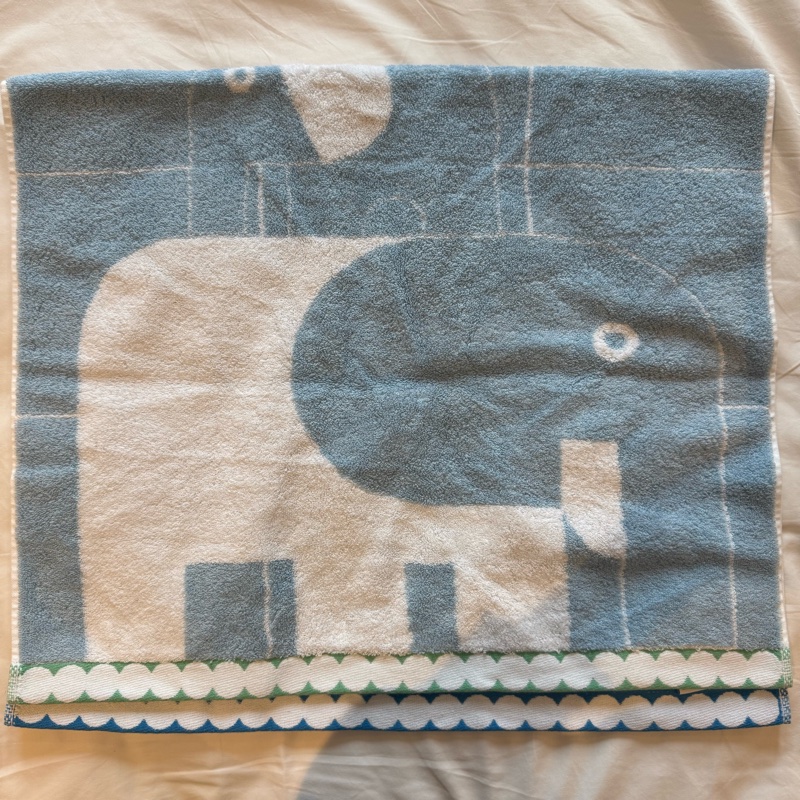 💖Hermes 寶寶毛巾 全新💖 藍色-1