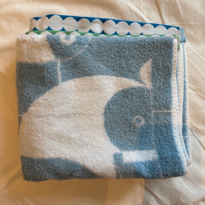 💖Hermes 寶寶毛巾 全新💖 藍色-2