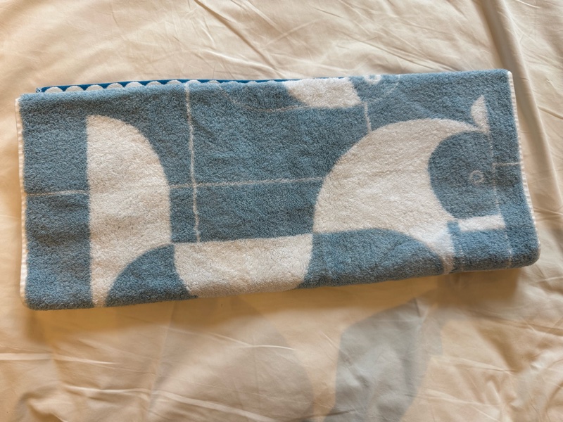 💖Hermes 寶寶毛巾 全新💖 藍色-3