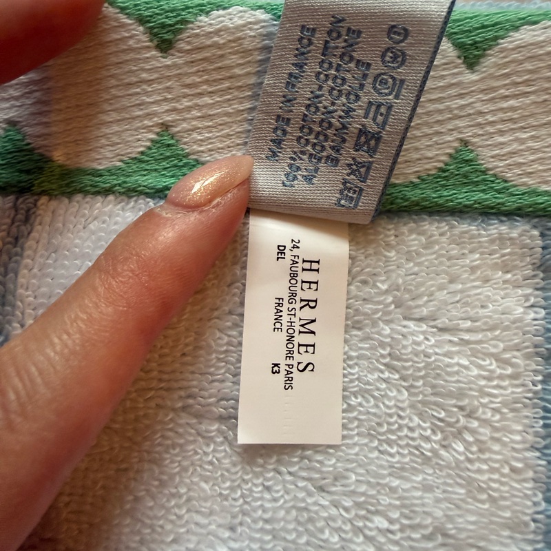 💖Hermes 寶寶毛巾 全新💖 藍色-5