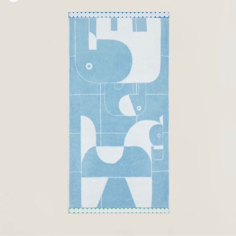 💖Hermes 寶寶毛巾 全新💖 藍色