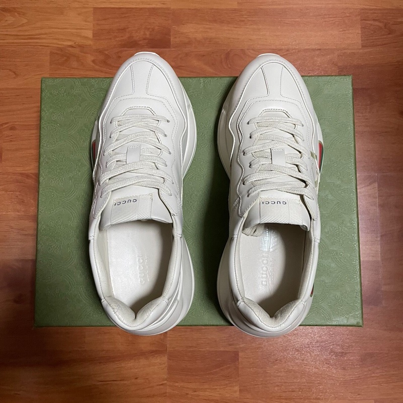 Gucci正品古馳休閒鞋Rhyton老爹鞋 經典色 41碼-1