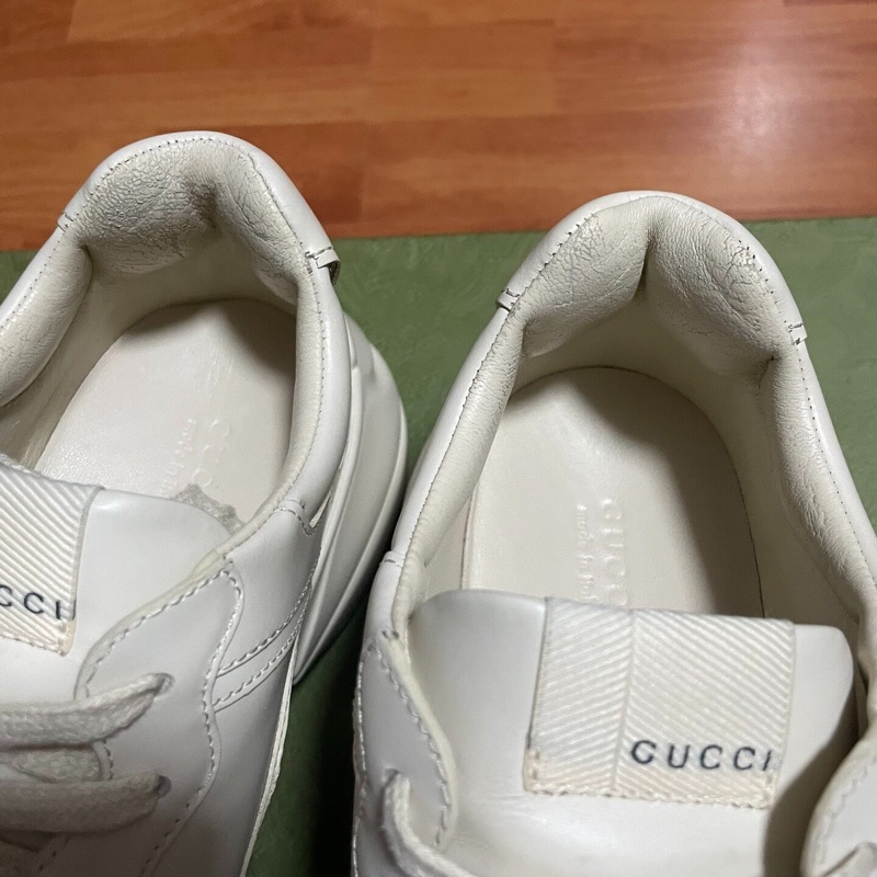 Gucci正品古馳休閒鞋Rhyton老爹鞋 經典色 41碼-4