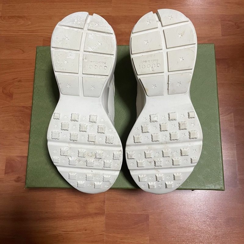 Gucci正品古馳休閒鞋Rhyton老爹鞋 經典色 41碼-7