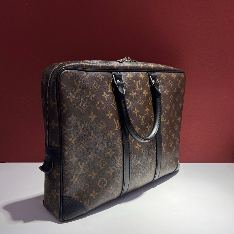 路易威登/Louis Vuitton 經典老花公文包 手提包 無附件-1