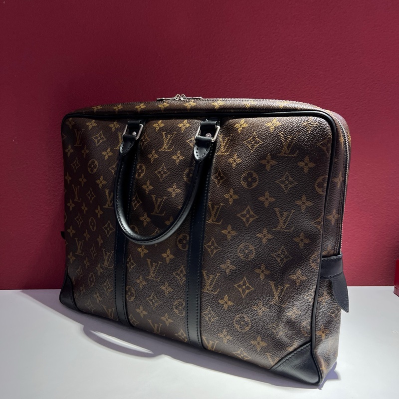 路易威登/Louis Vuitton 經典老花公文包 手提包 無附件-2