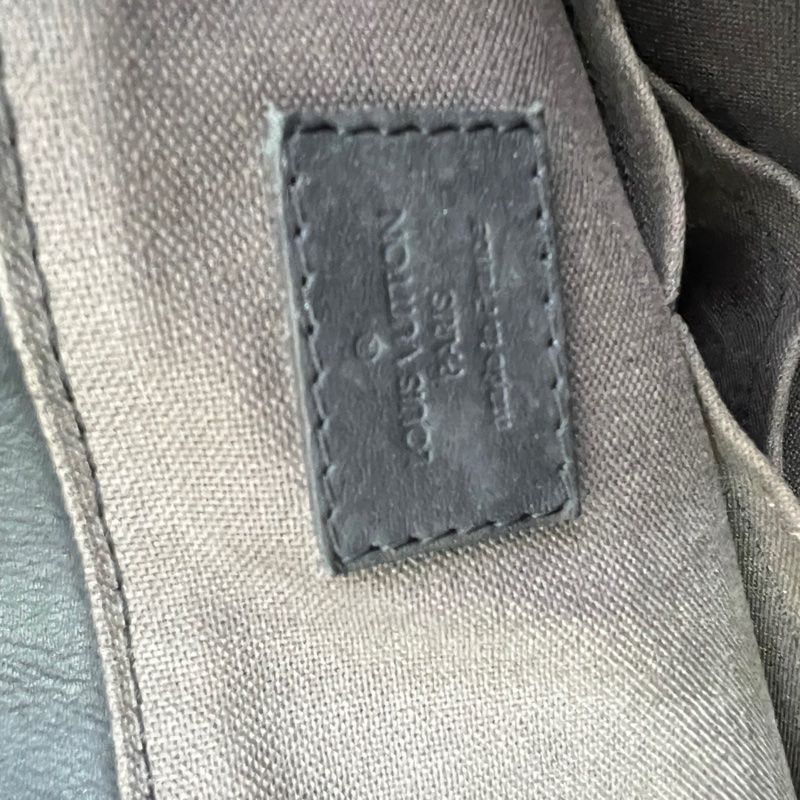 路易威登/Louis Vuitton 經典棋盤格黑色公文包 手提包無附件-8