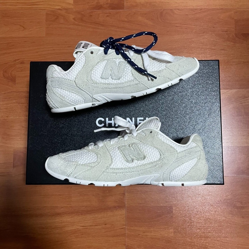 MIU MIU繆繆 x New Balance NB530SL灰白色 36碼-0