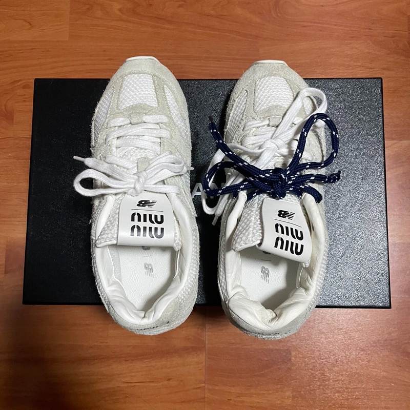 MIU MIU繆繆 x New Balance NB530SL灰白色 36碼-3