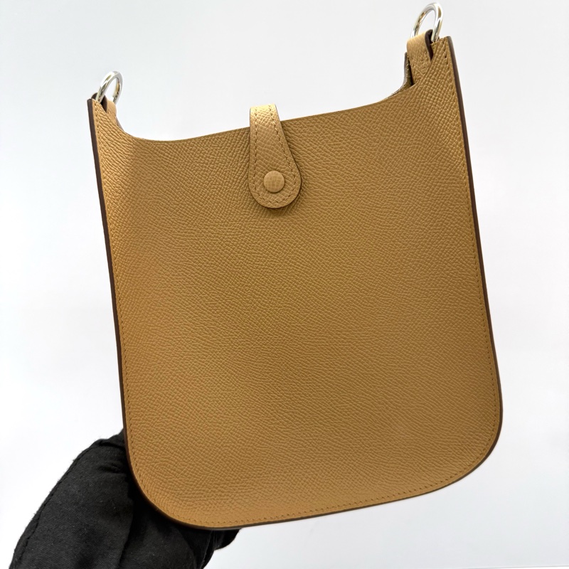HERMES 愛馬仕 棕色EVELYN MINI 16 TPM SELLIER EPSOM K刻-1