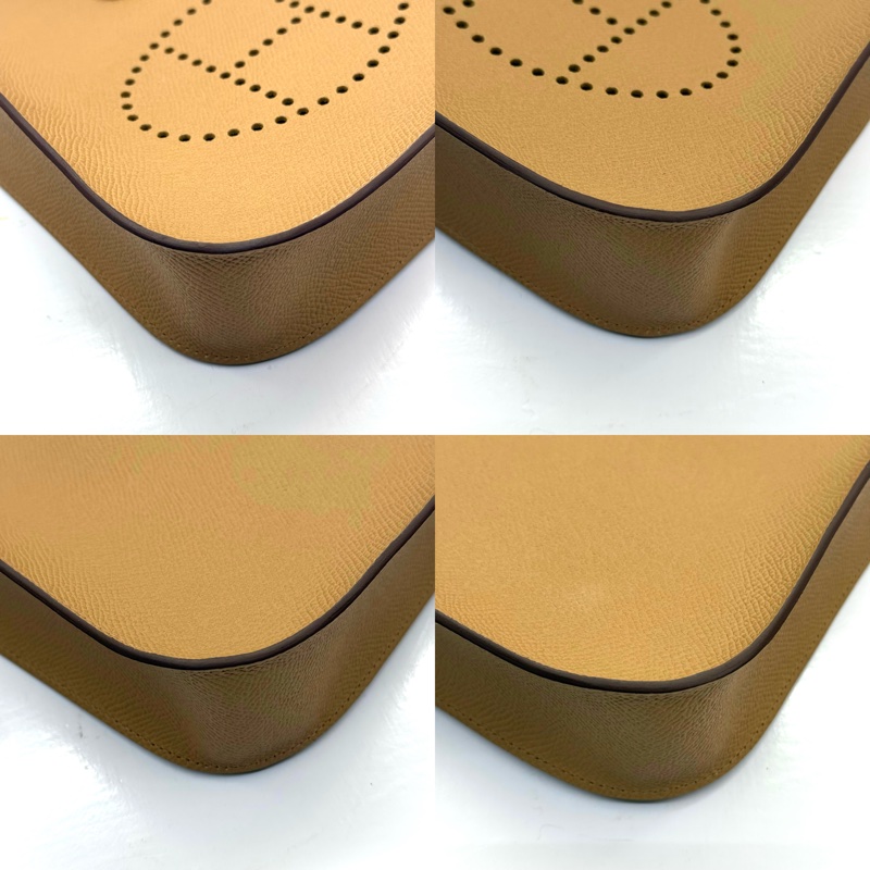 HERMES 愛馬仕 棕色EVELYN MINI 16 TPM SELLIER EPSOM K刻-3