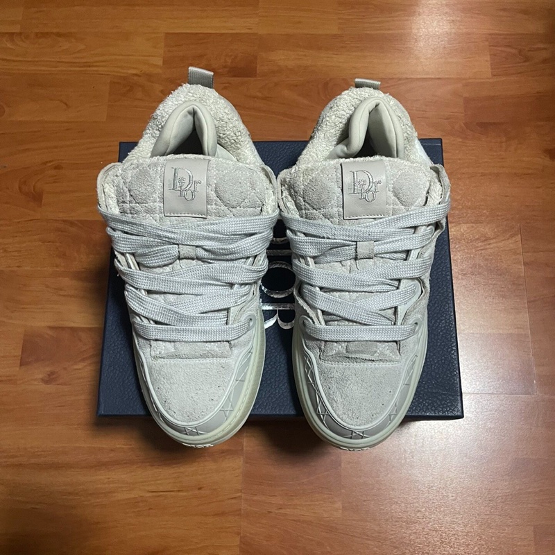 迪奧Dior x DERL限量款b9s Oblique 奶油白 40碼-4