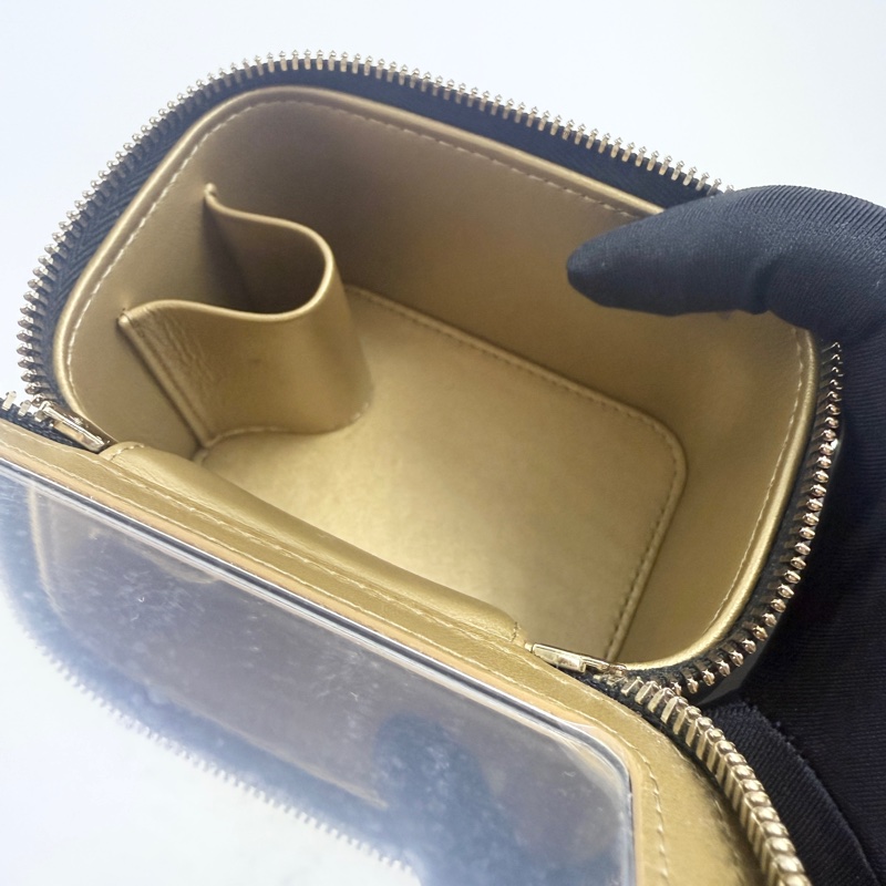 CHANEL香奈兒核桃金球小盒子黑色-8