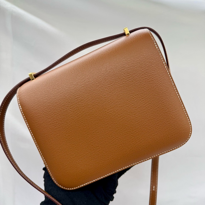 愛馬仕 HERMES  Constance 18 迷你款 Epsom 金棕色 金扣 D刻-1
