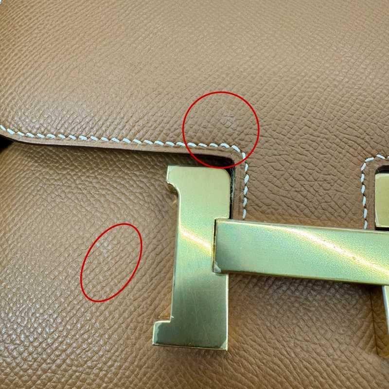 愛馬仕 HERMES  Constance 18 迷你款 Epsom 金棕色 金扣 D刻-8