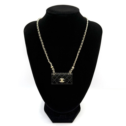 CHANEL 香奈兒 包包造型項鍊 B23C