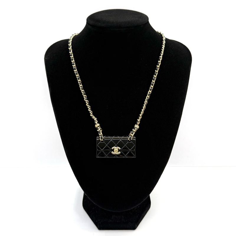CHANEL 香奈兒 包包造型項鍊 B23C-0