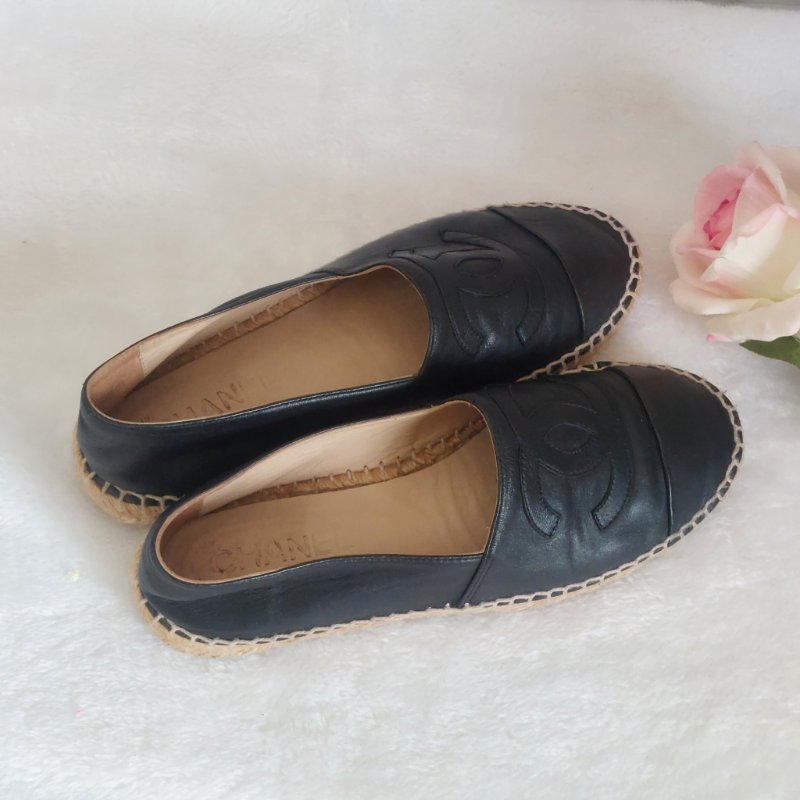 CHANEL   🎀現貨實拍 🎀香奈兒 漁夫鞋~二手(38)號-9