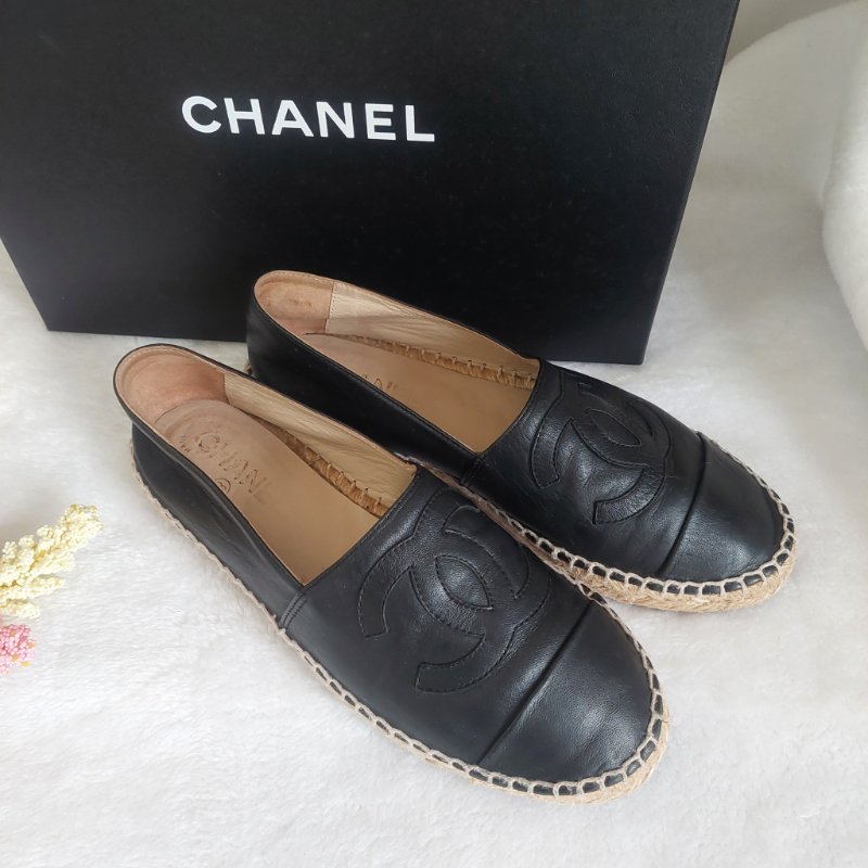 CHANEL   🎀現貨實拍 🎀香奈兒 漁夫鞋~二手(38)號-11