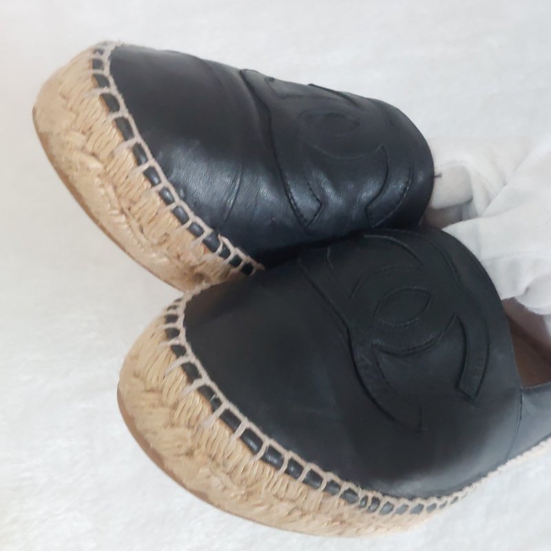 CHANEL   🎀現貨實拍 🎀香奈兒 漁夫鞋~二手(38)號-12