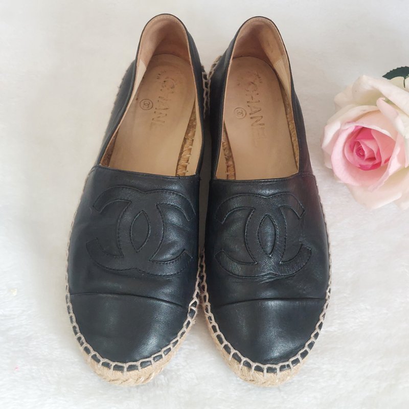 CHANEL   🎀現貨實拍 🎀香奈兒 漁夫鞋~二手(38)號-16