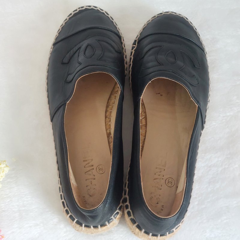 CHANEL   🎀現貨實拍 🎀香奈兒 漁夫鞋~二手(38)號-26