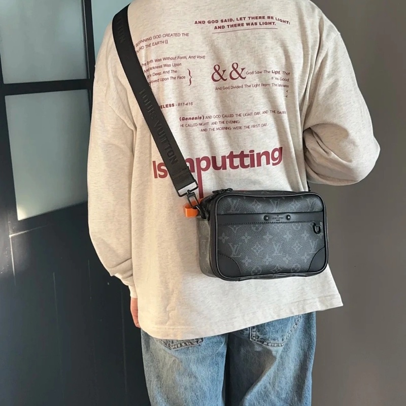 經典百搭耐用🖤👑  LV男裝 Alpha Wallet Monogram Eclipse Canvas-9